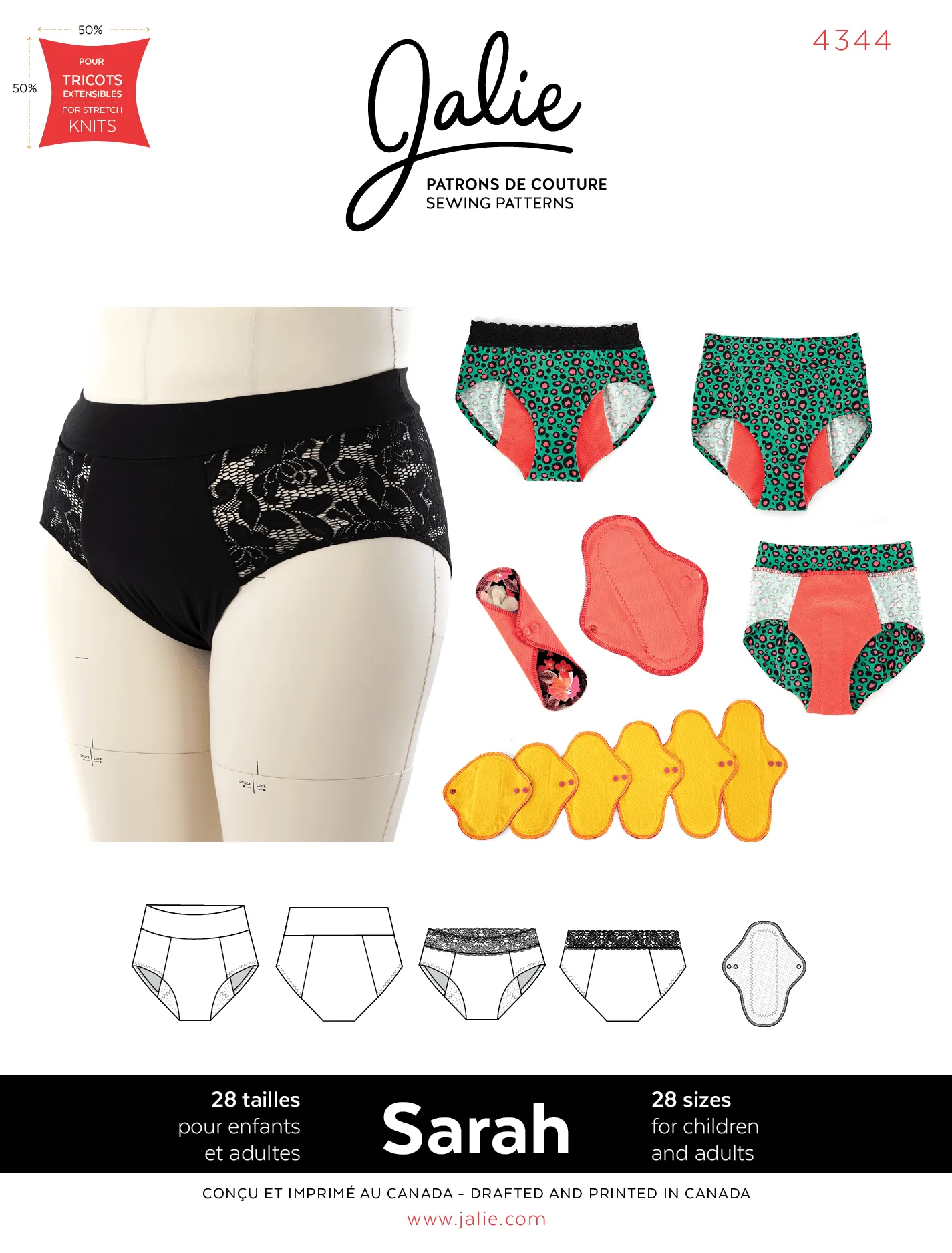 4344 // SARAH Period underwear and reusable pads