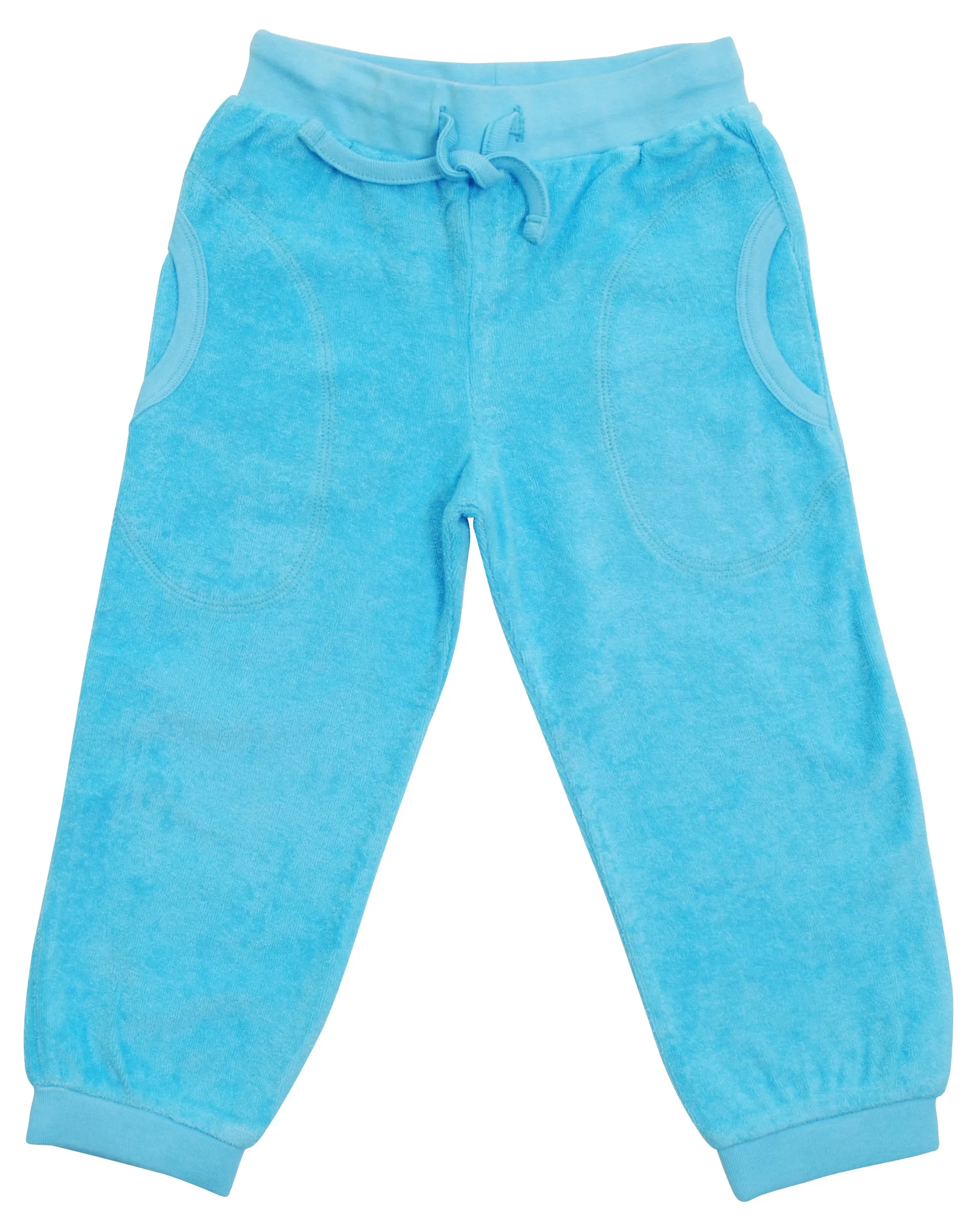 Alaskan Blue/Kikorangi Terry Trousers (3-4 & 11-12 years)