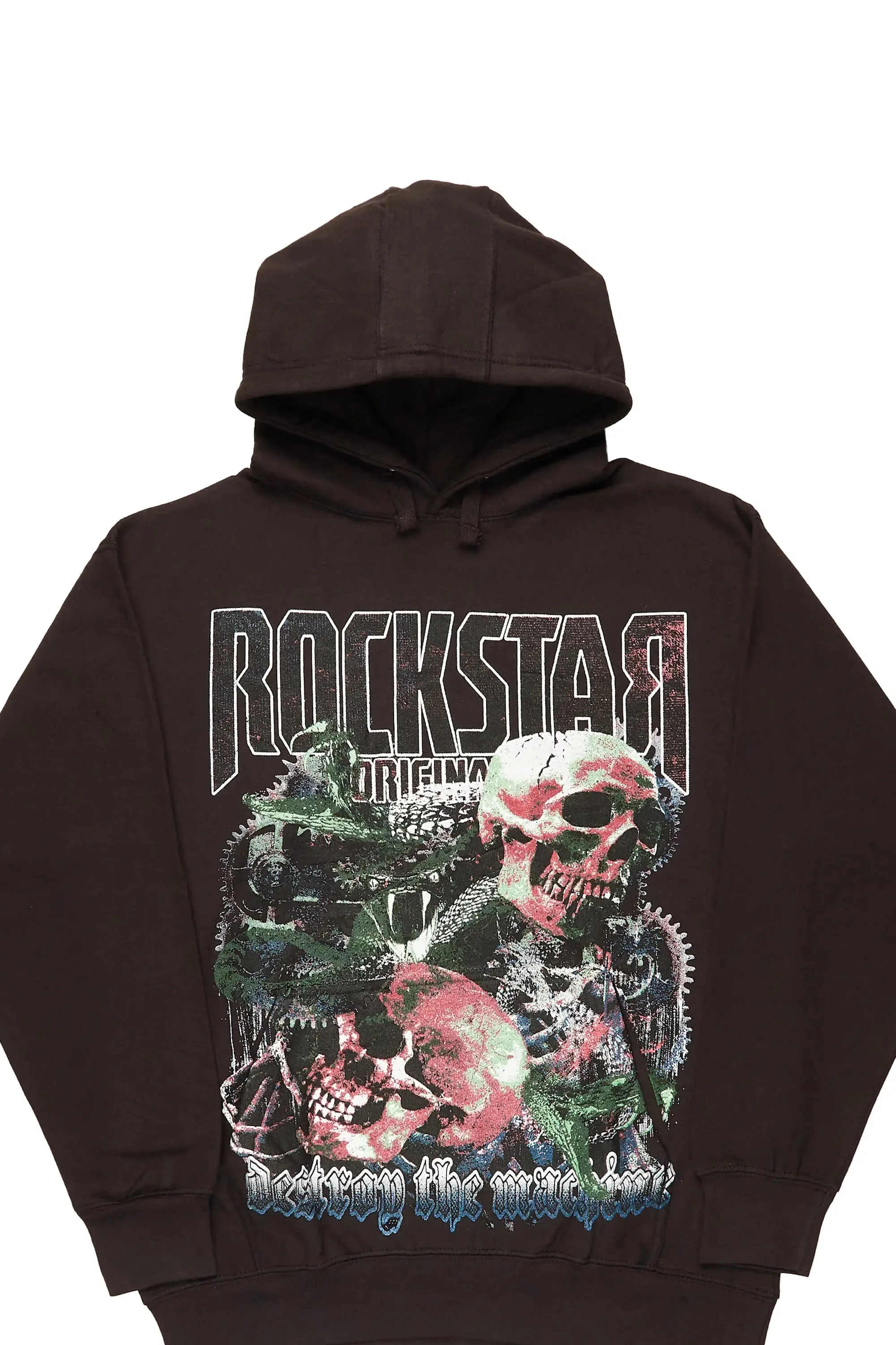 Argent Black Graphic Hoodie