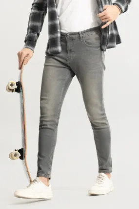 Ashen Light Grey Skinny Jeans