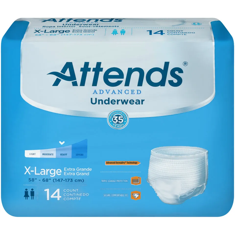 Attends Advanced Underwear, Heavy Absorbency