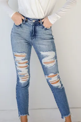 Aurora Distressed Mom Jeans