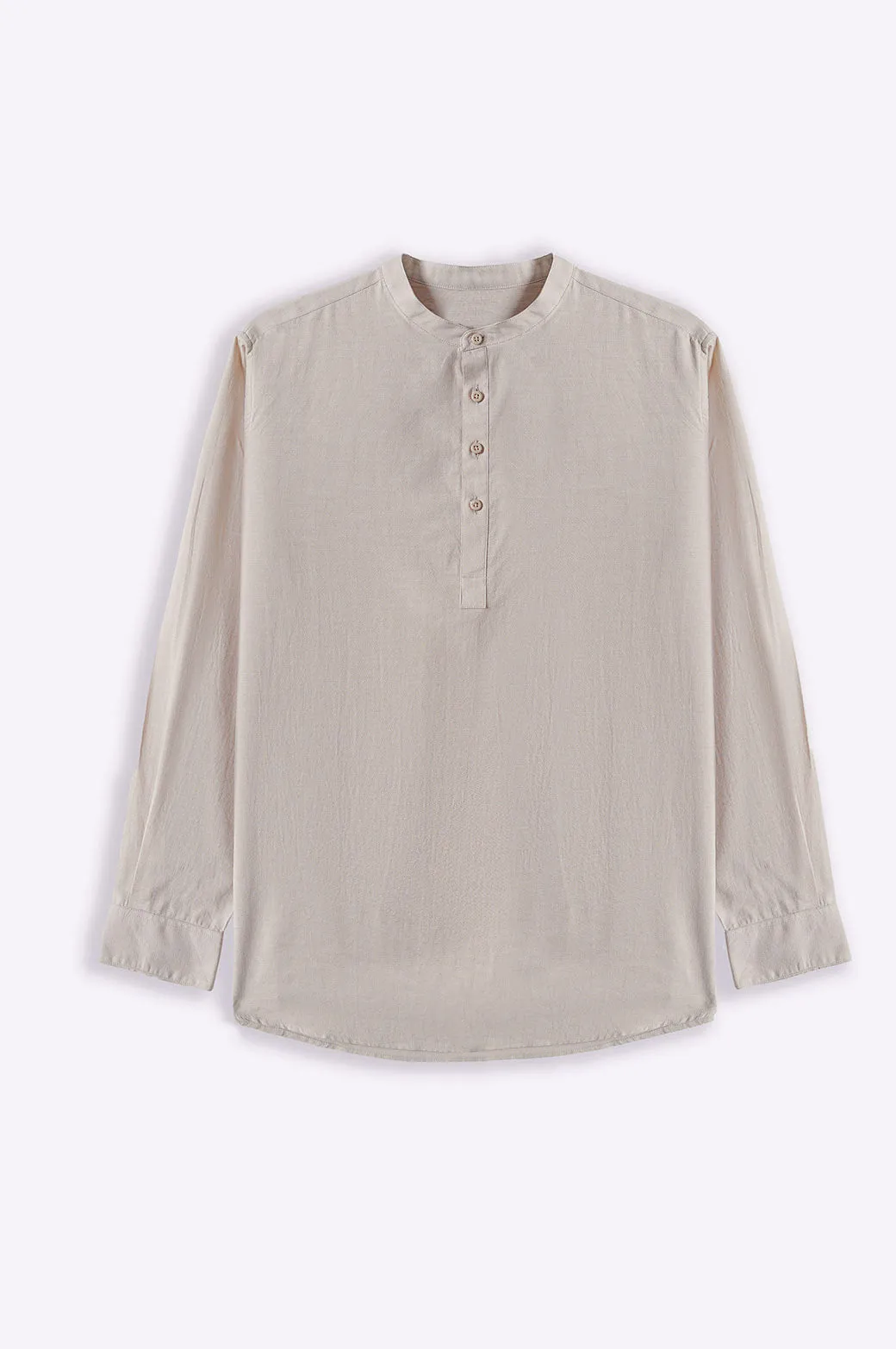 BAND COLLAR SHIRT