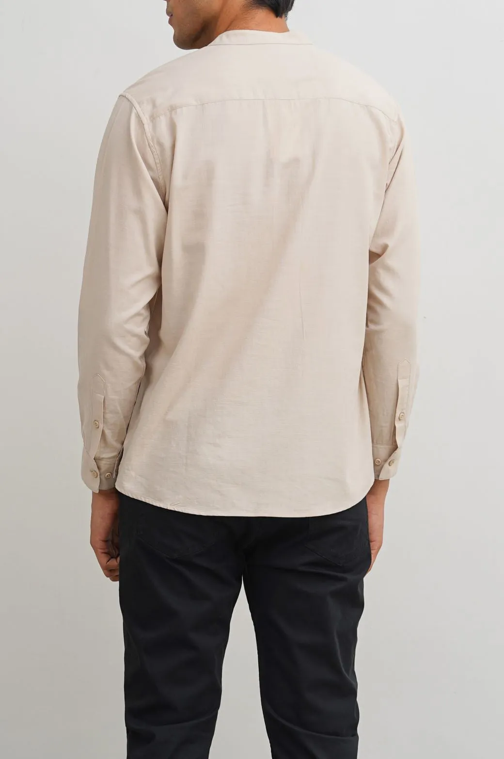 BAND COLLAR SHIRT