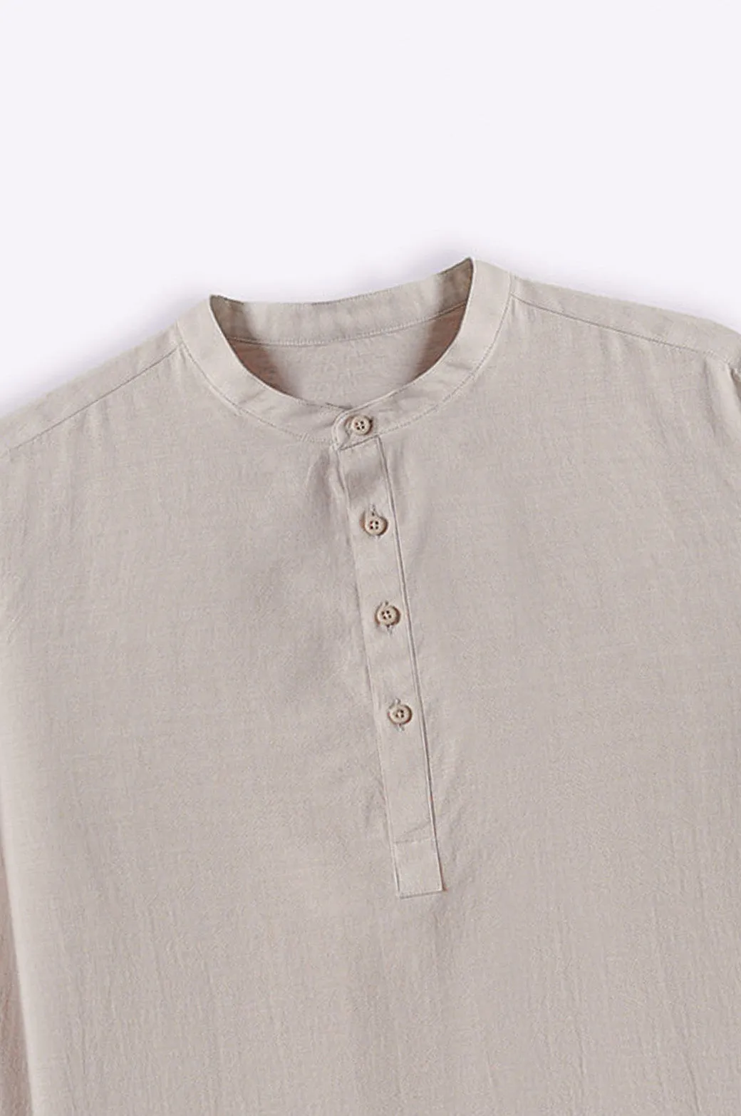 BAND COLLAR SHIRT