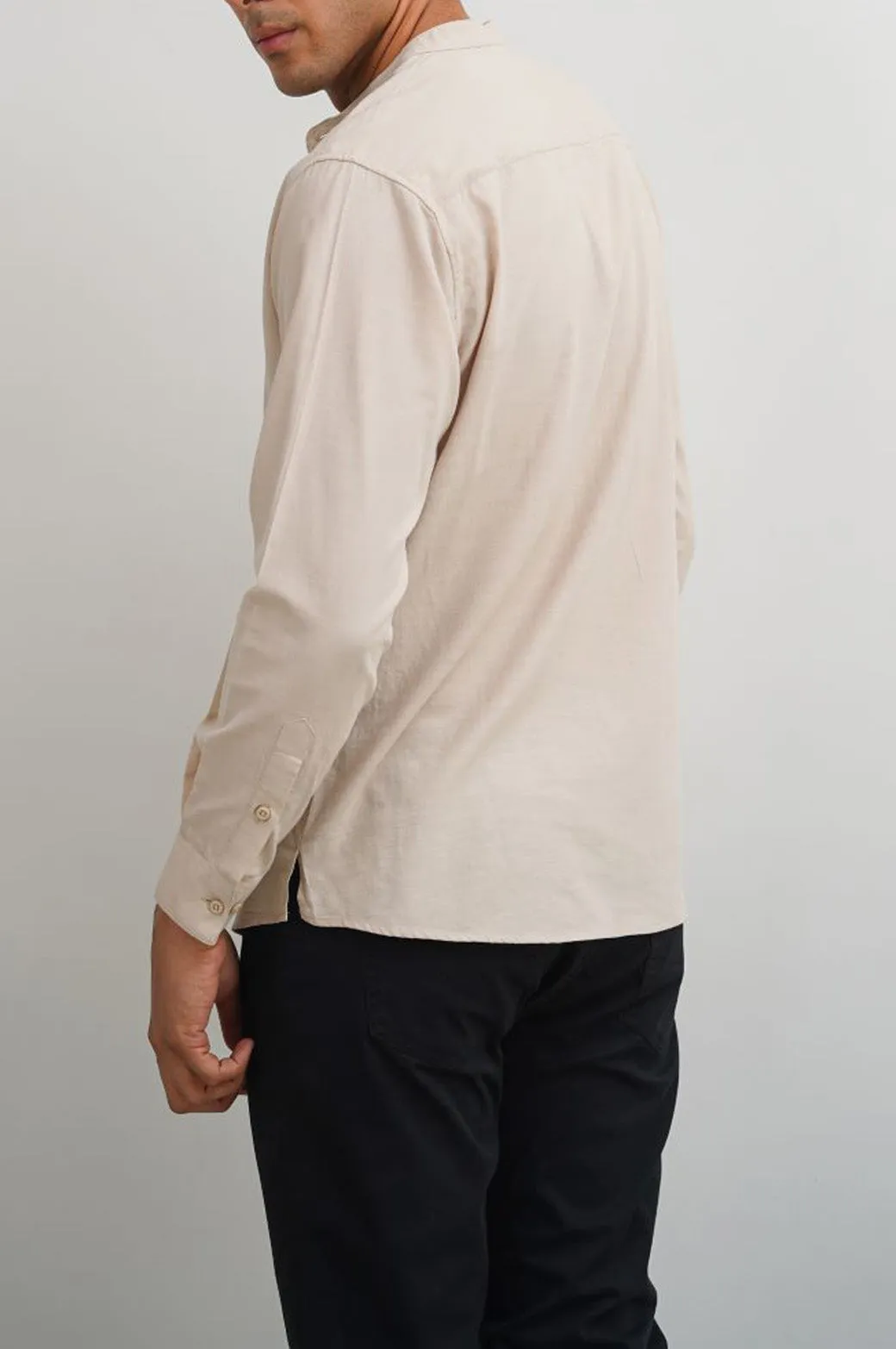 BAND COLLAR SHIRT