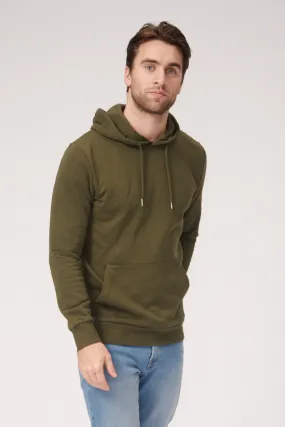 Basic Hoodie Sweat - Mørkegrøn