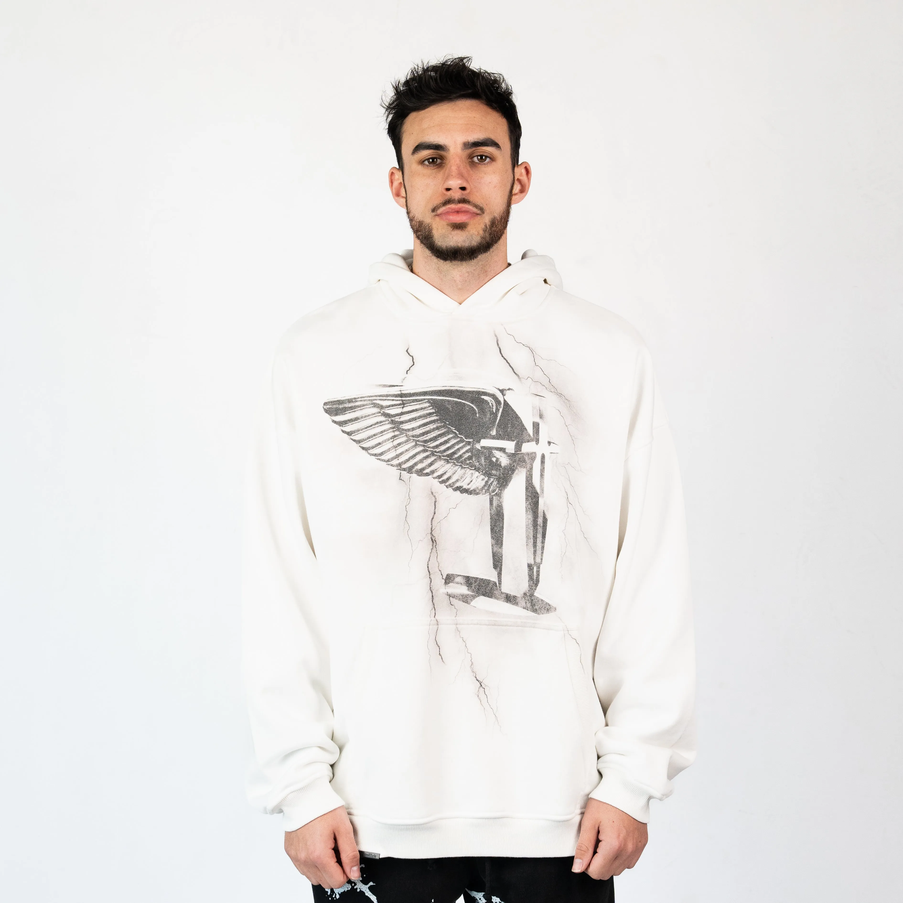 BENTLEY OVERSIZED HOODIE - WHITE