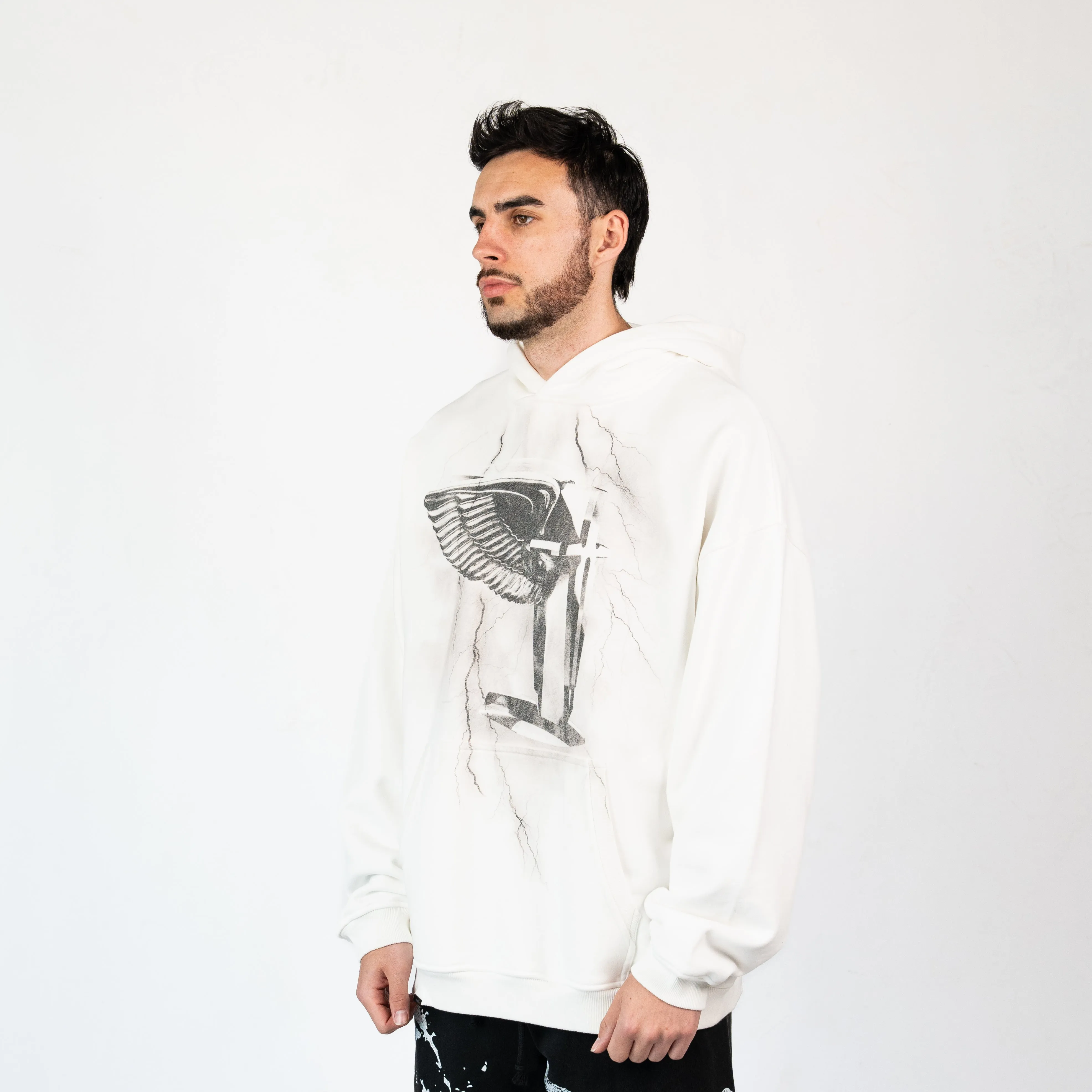 BENTLEY OVERSIZED HOODIE - WHITE