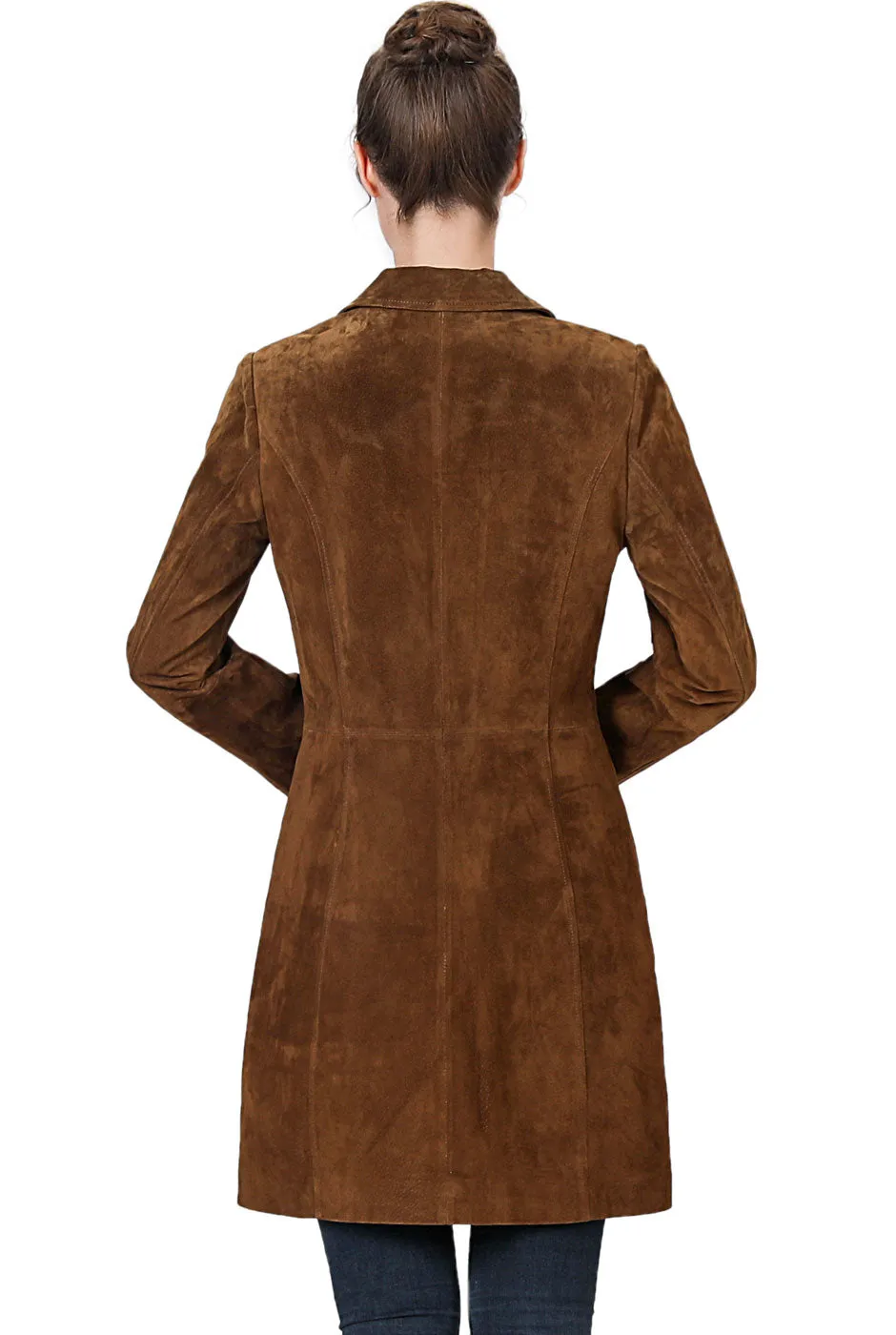 BGSD Women Mary Suede Leather Walker Coat