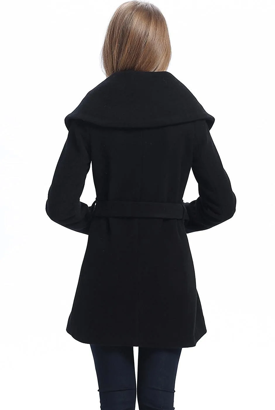 BGSD Women Robin Wool Fold Collar Coat