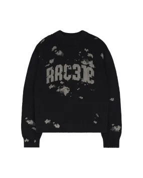 Black Army Knit Sweater