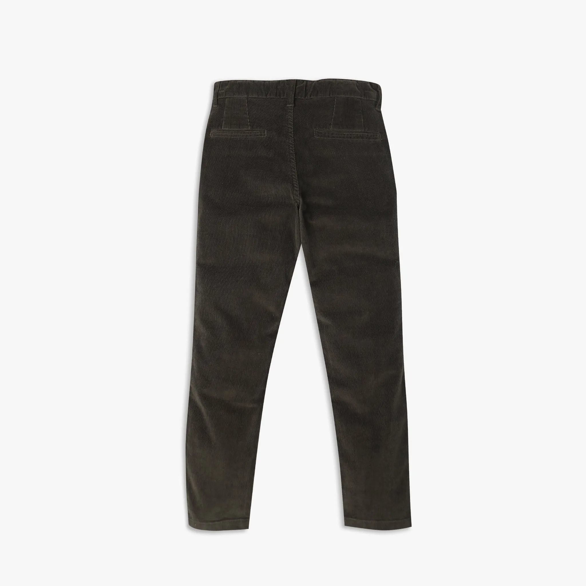 Boys Regular Fit Solid Mid Rise Trousers