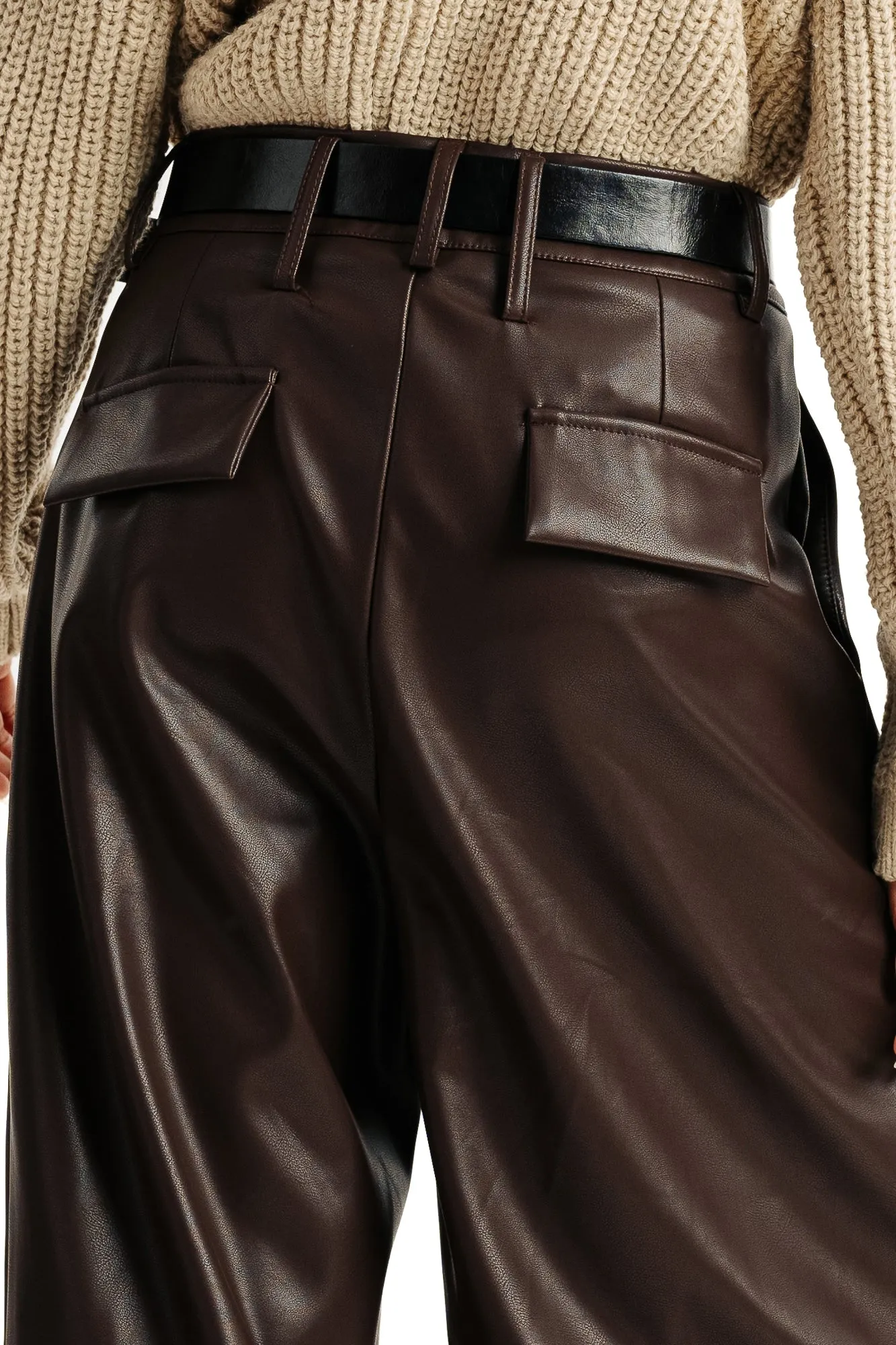 Brown Leather Trousers