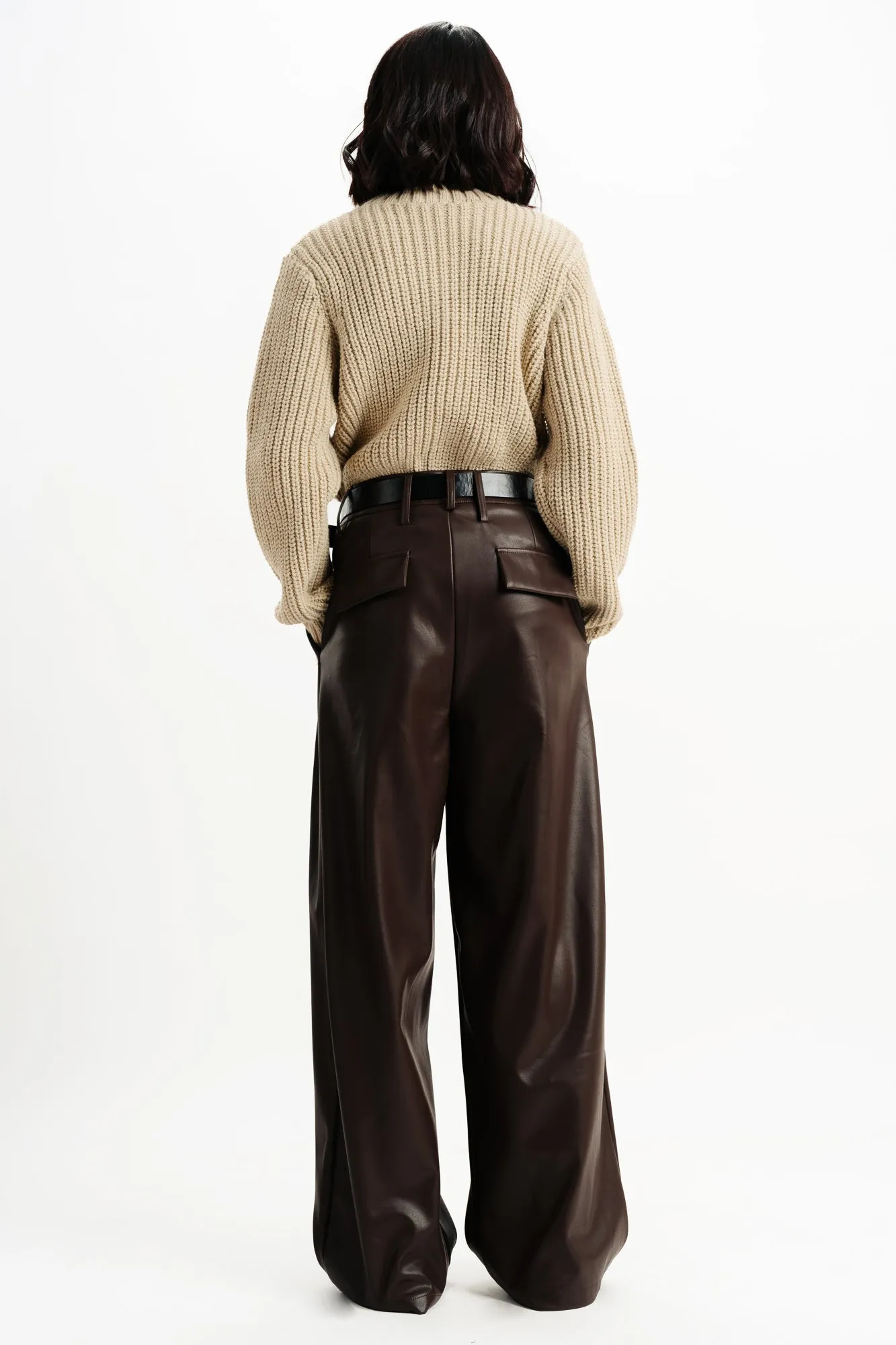 Brown Leather Trousers