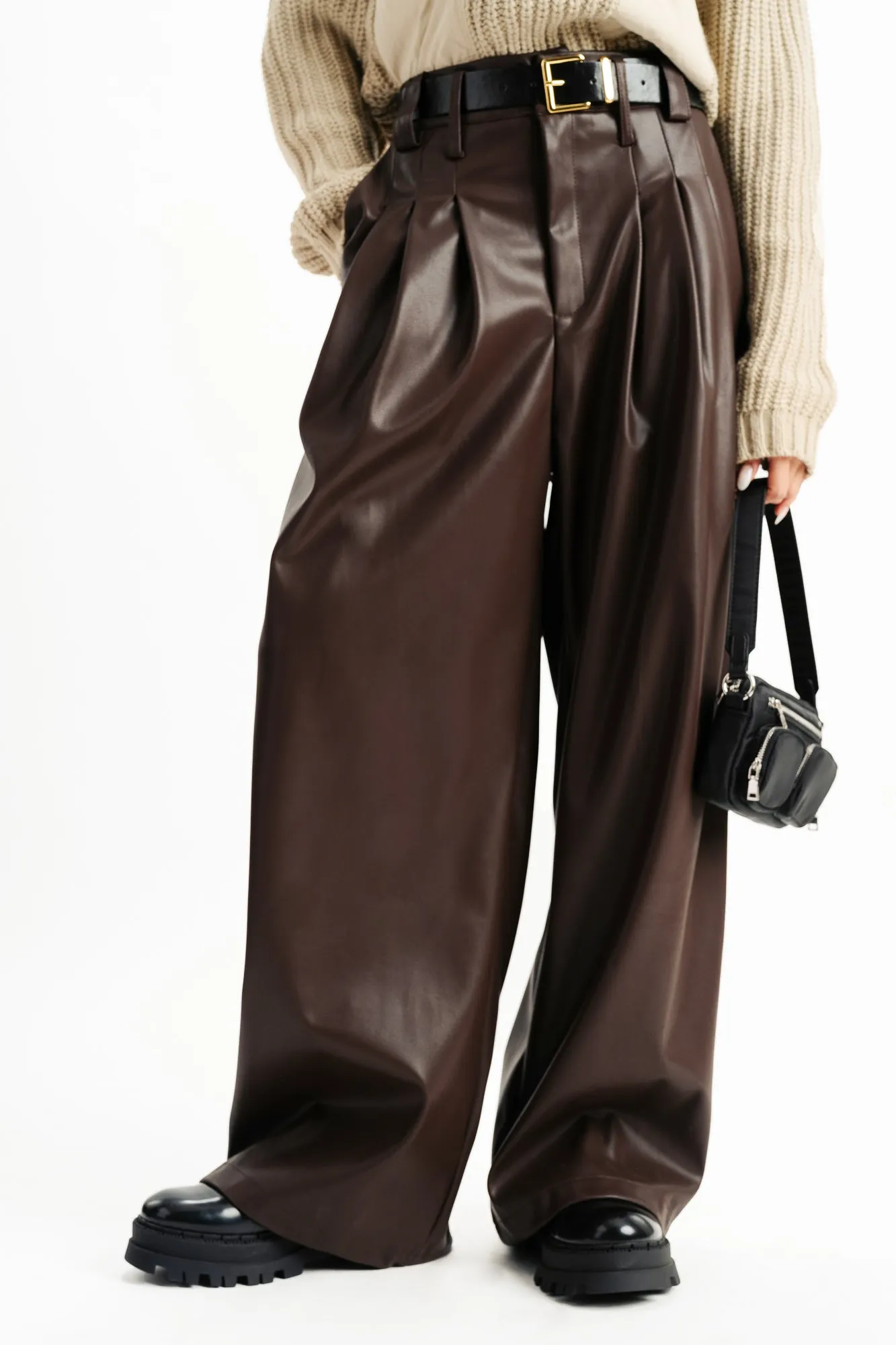 Brown Leather Trousers