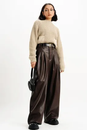 Brown Leather Trousers