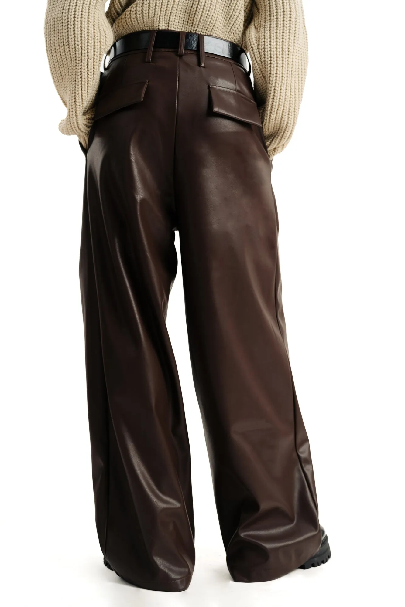 Brown Leather Trousers