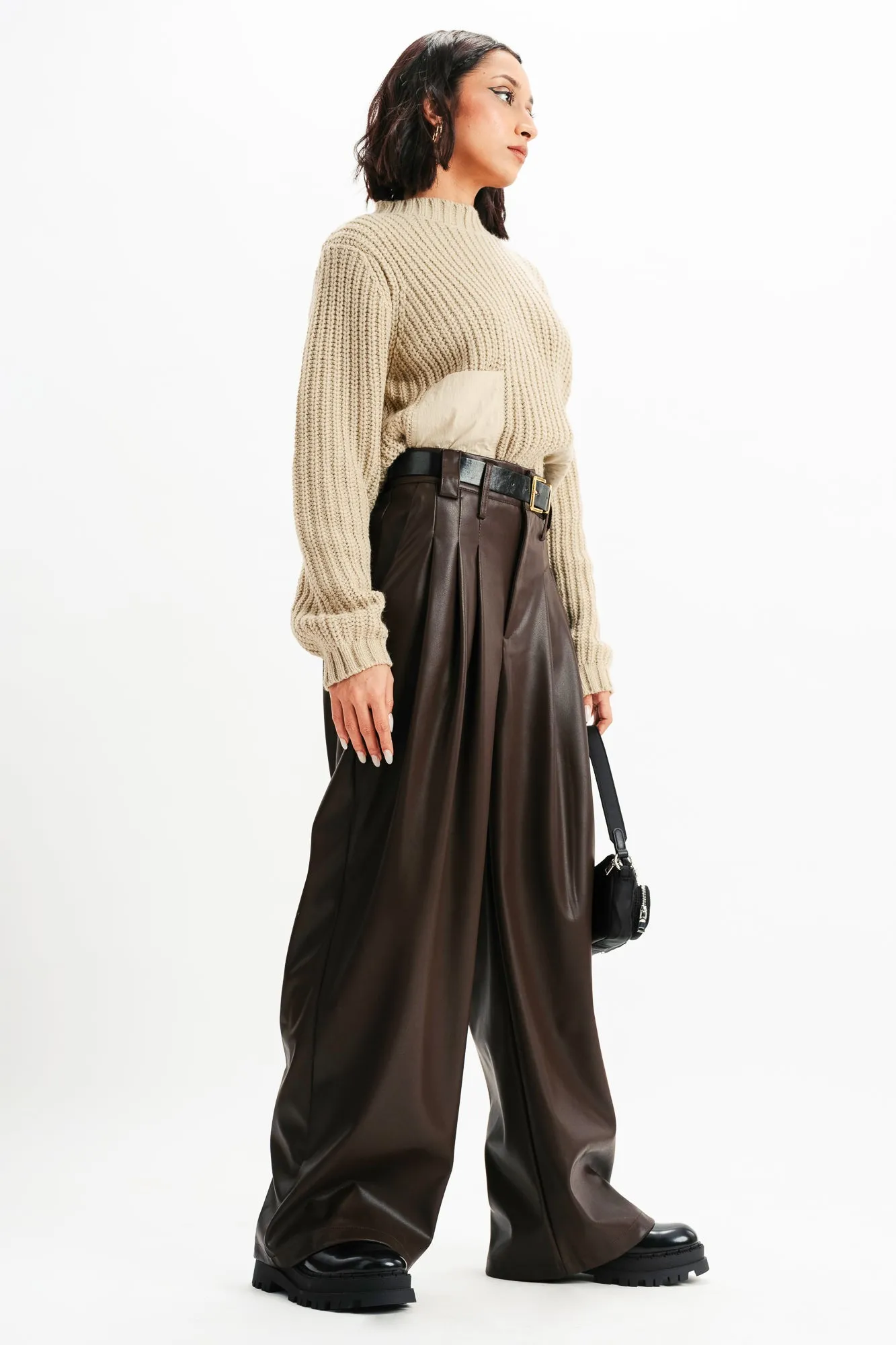 Brown Leather Trousers