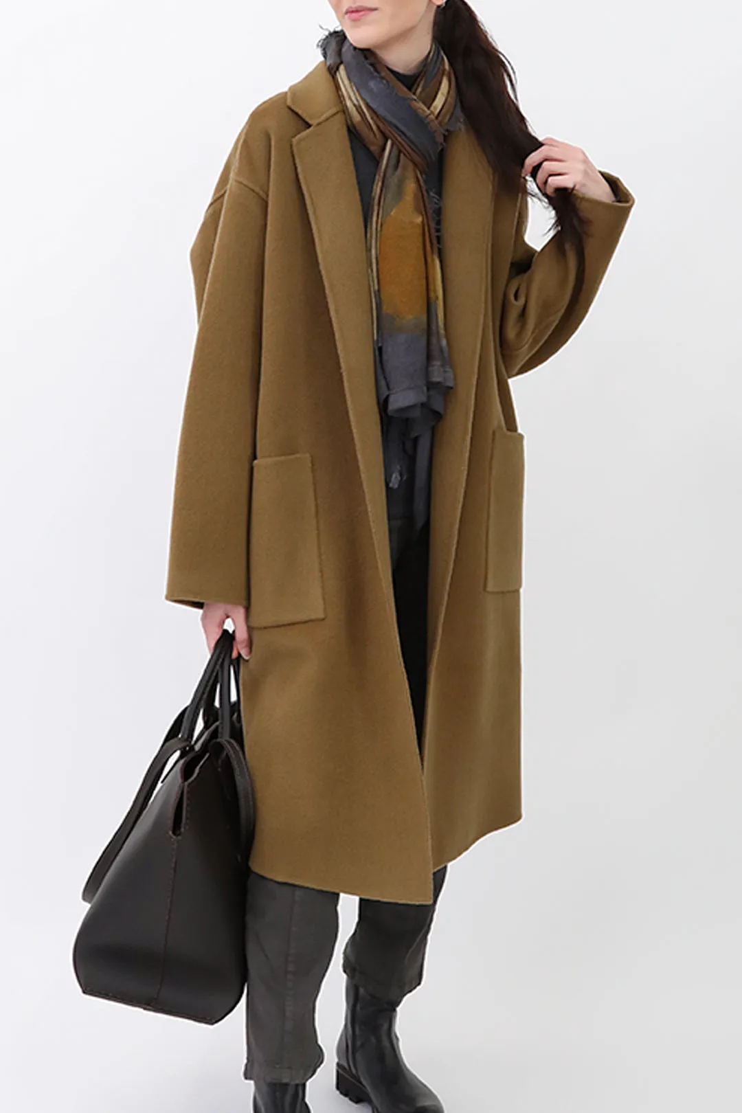 CARLIE COAT IN CASHMERE DOUBLE FACE WOOL