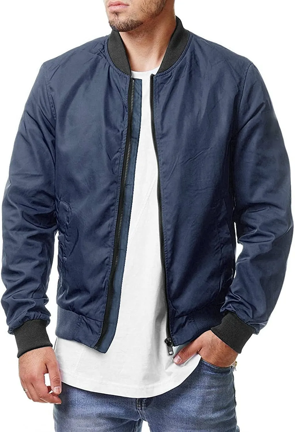 Casual Soft Shell Flight Windbreaker Coat (US Only)