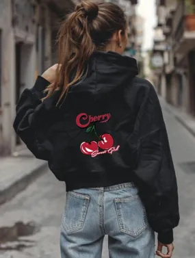 CHERRY BOMB HOODIE - BLACK