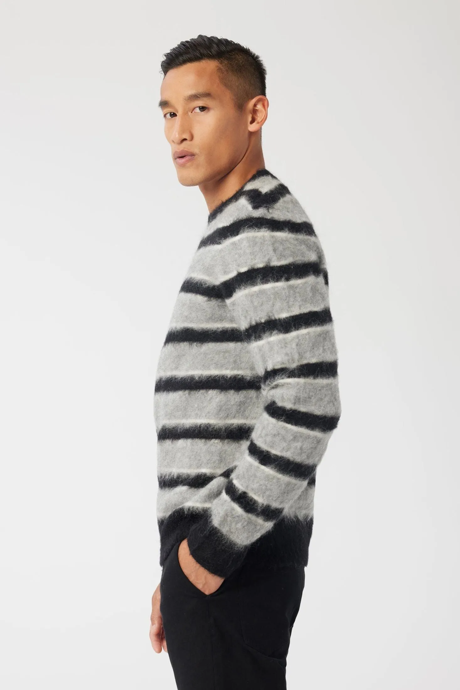 Crew Sweater | Brushed Mohair