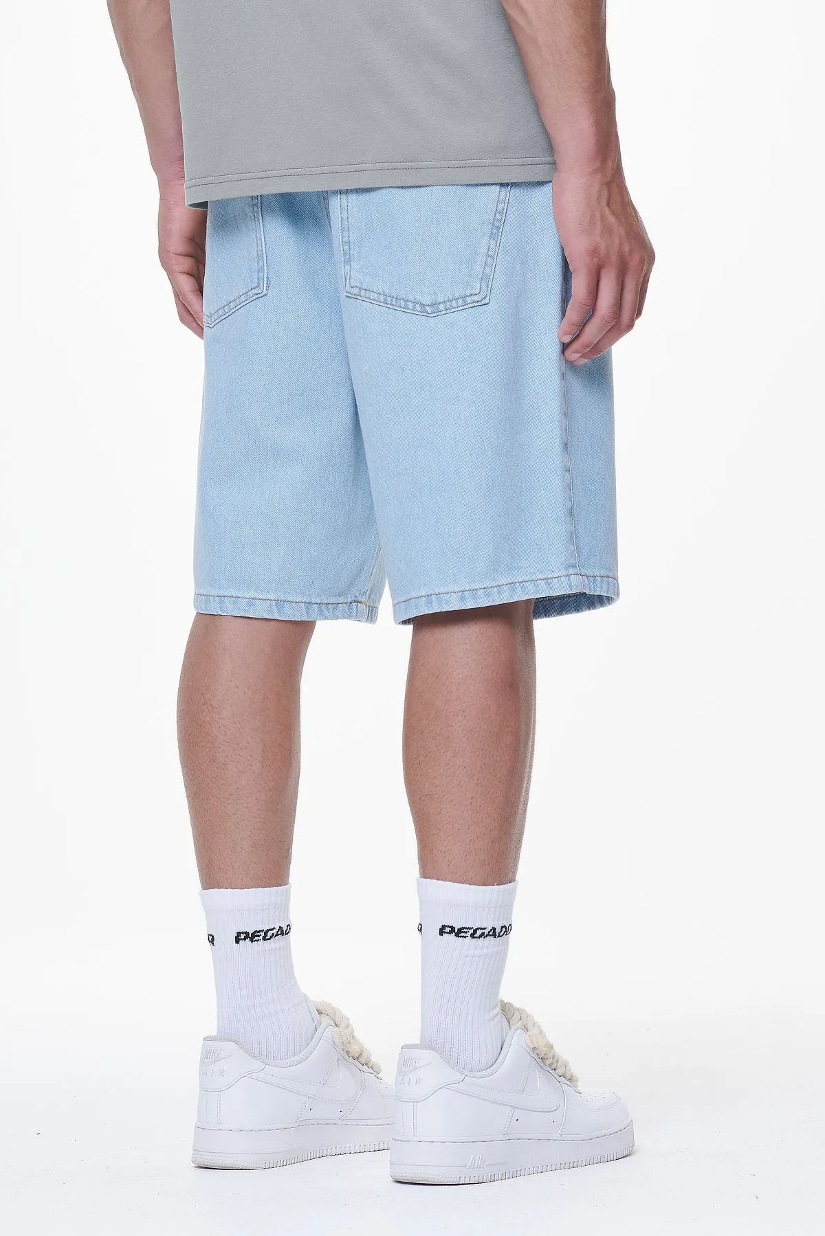 Earl Jeans Shorts Washed Light Blue