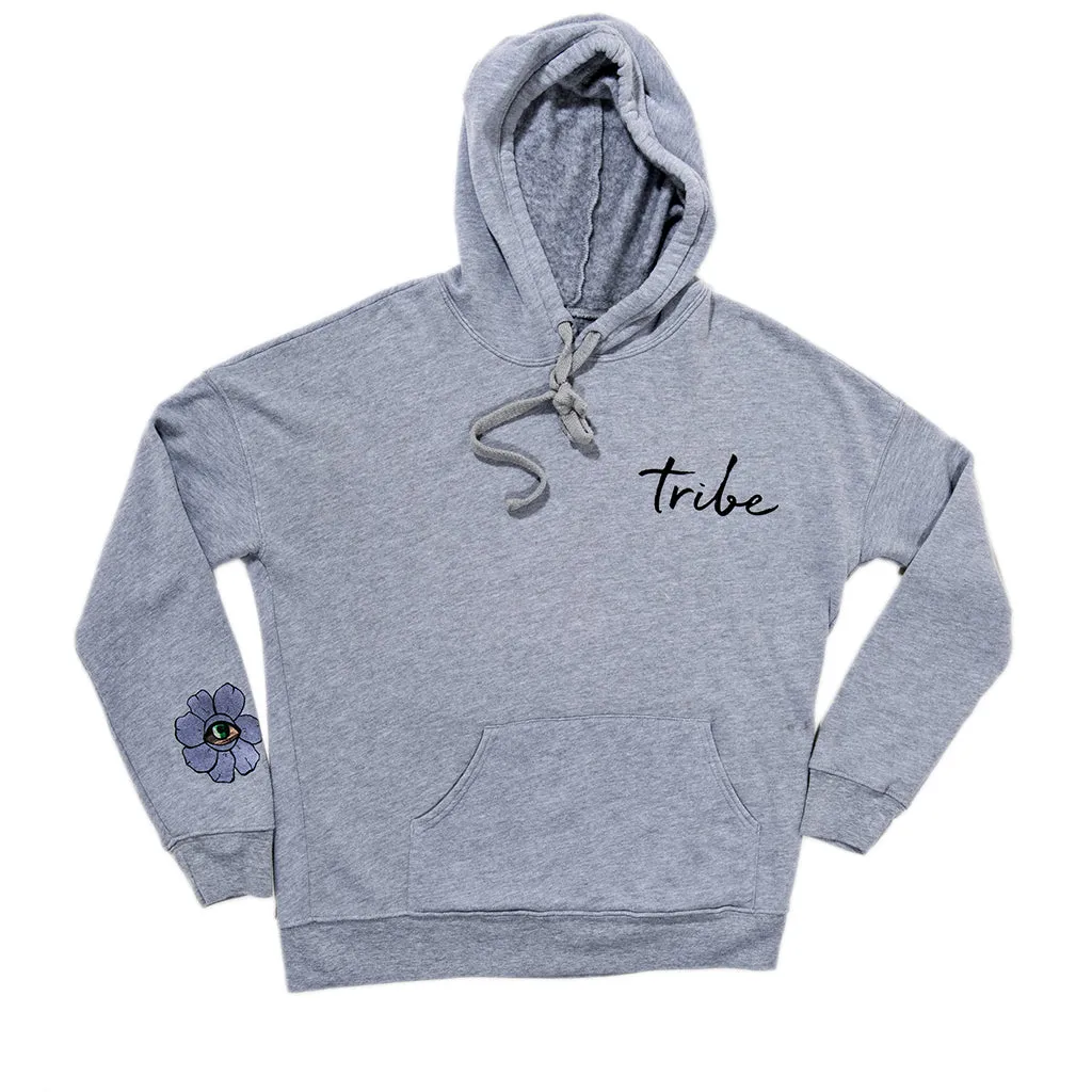 FLOWER CROWN GREY HOODIE