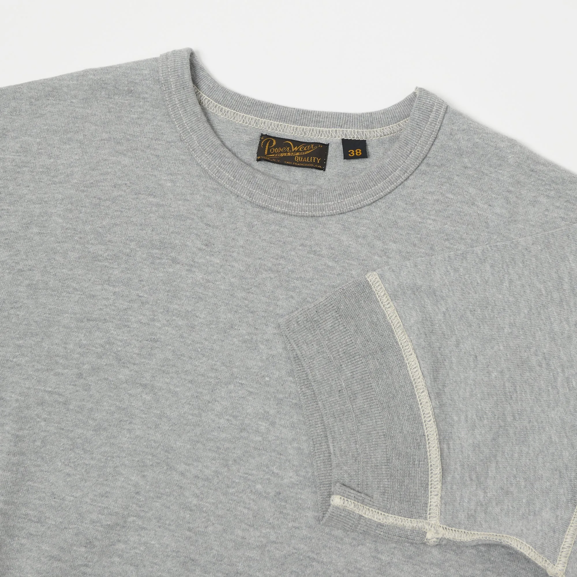 Freewheelers 2125027 '40's Military Underwear' Crew Neck Tee - Mix Grey