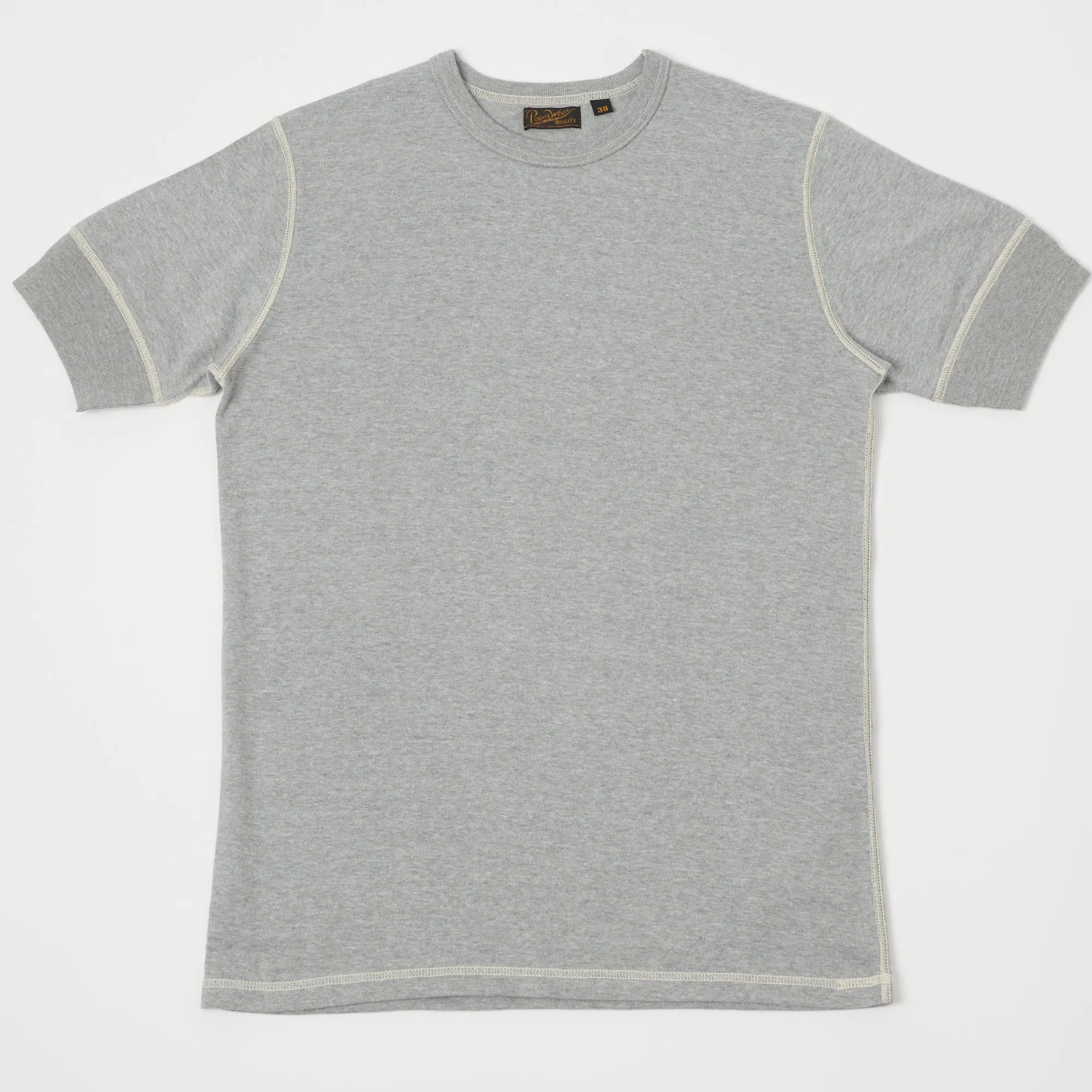 Freewheelers 2125027 '40's Military Underwear' Crew Neck Tee - Mix Grey