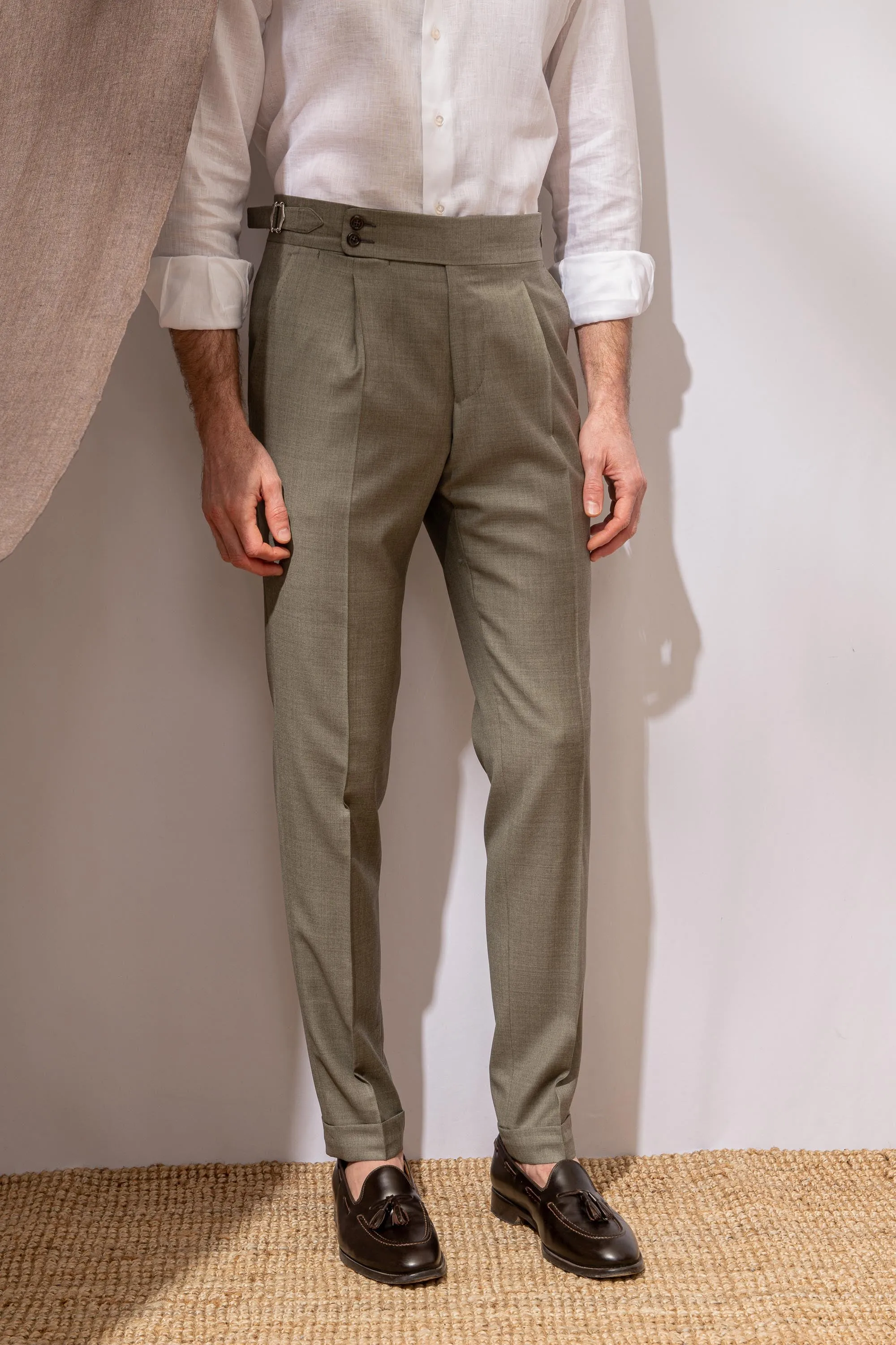 Green trousers "Soragna Capsule Collection" - Made in Italy