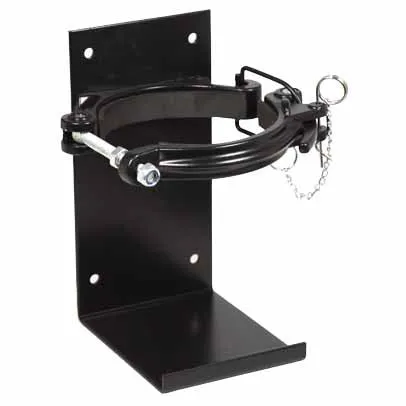 Heavy Duty Powder Coat Black Extinguisher Bracket