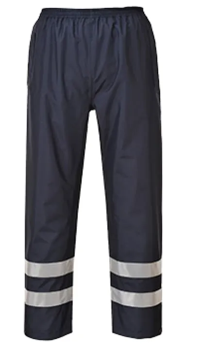 Iona Lite waterproof Hi Viz over Trousers Portwest S481