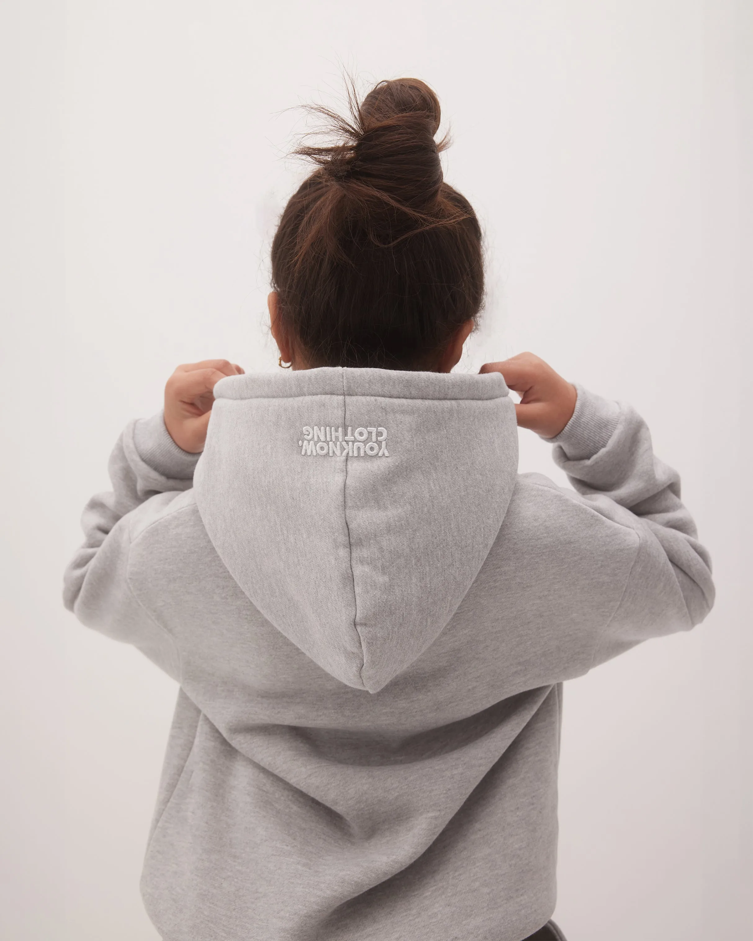 KIDS BLOCK HOODIE | GREY