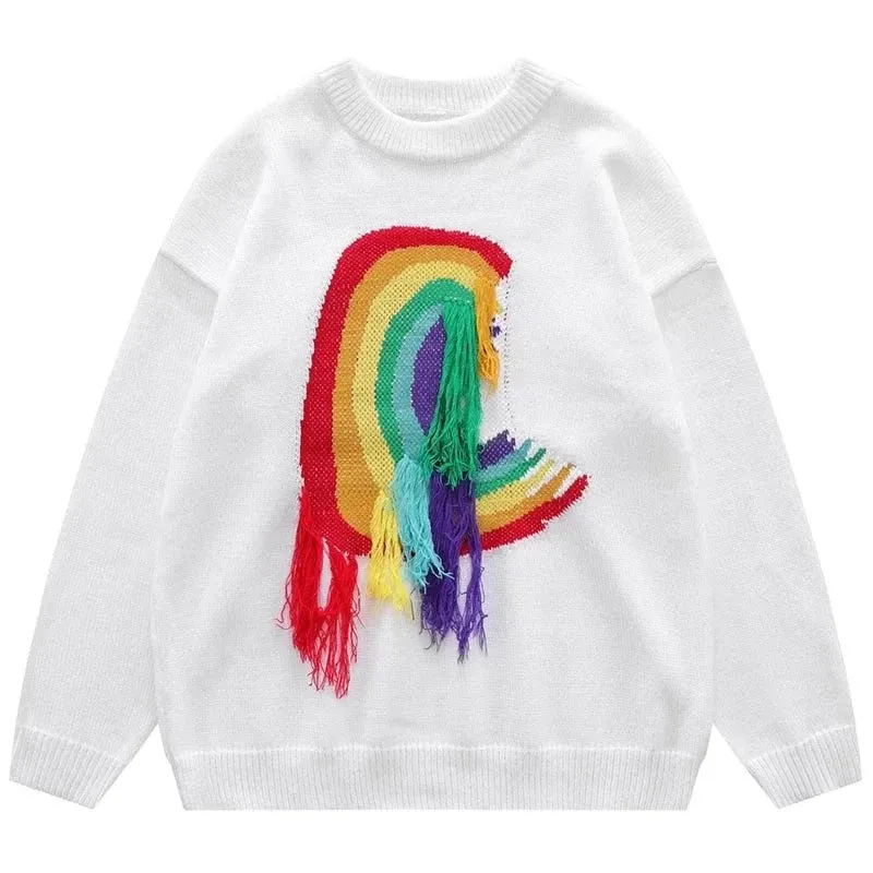 Knitted Rainbow Sweater