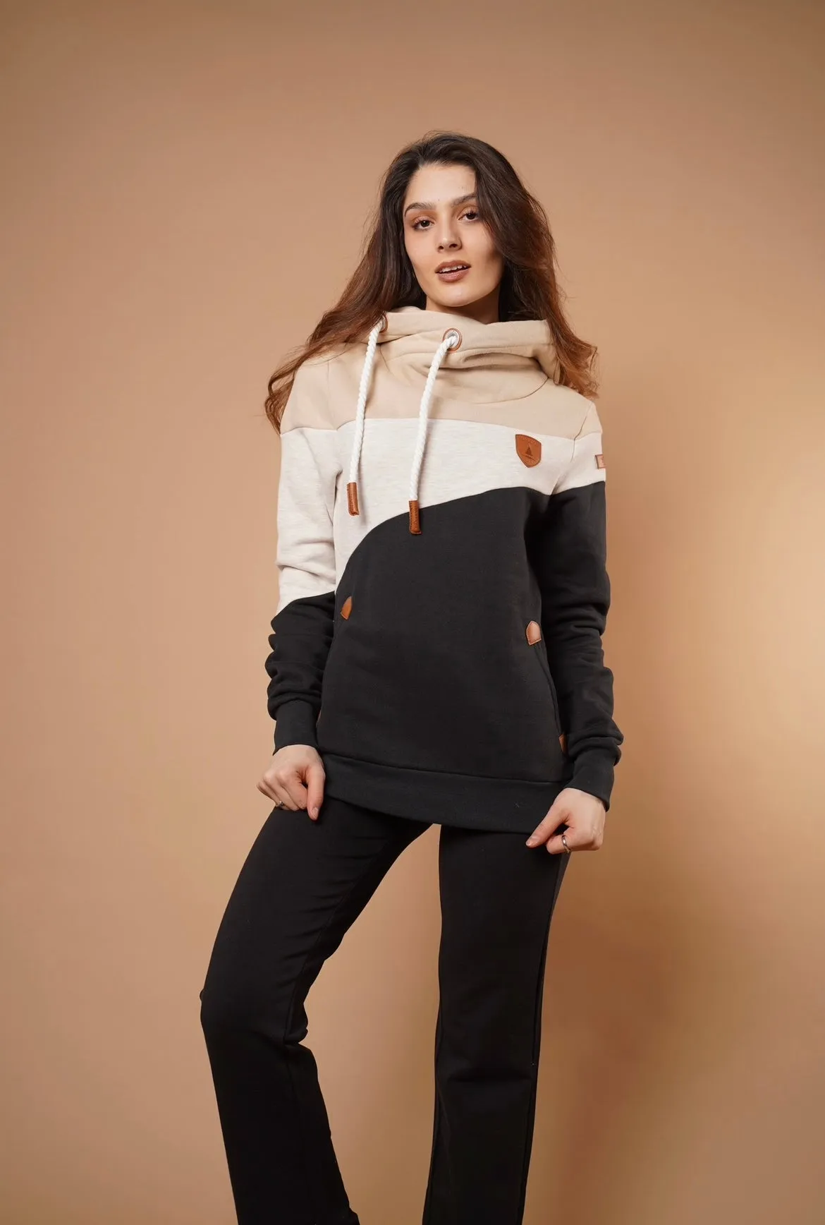 Lensa Black Mix Hoodie