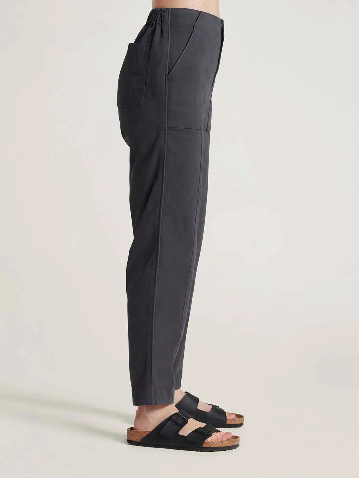 Lilivere Organic Cotton Carpenter Trousers - Slate Grey