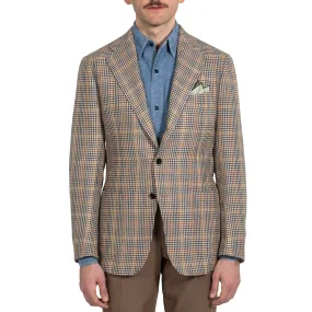 Linen/Wool Check Model 3 Sport Coat