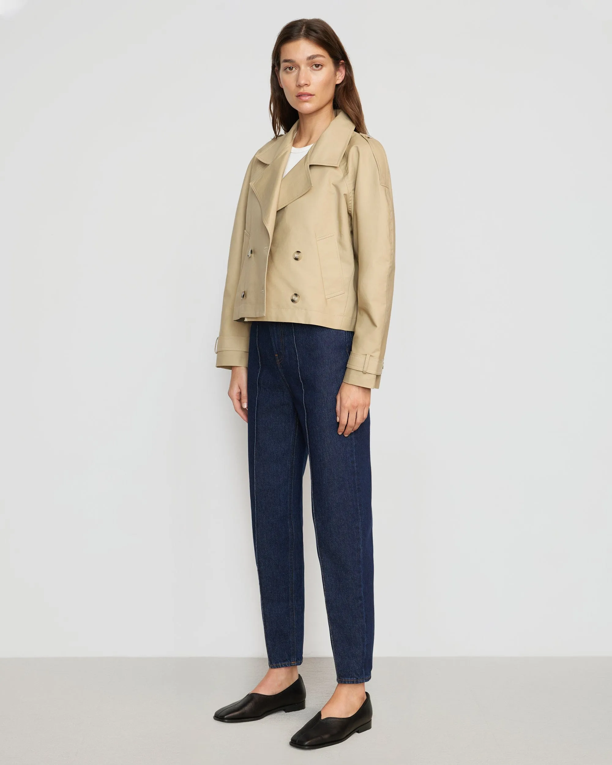 Luca Cropped Trench Jacket