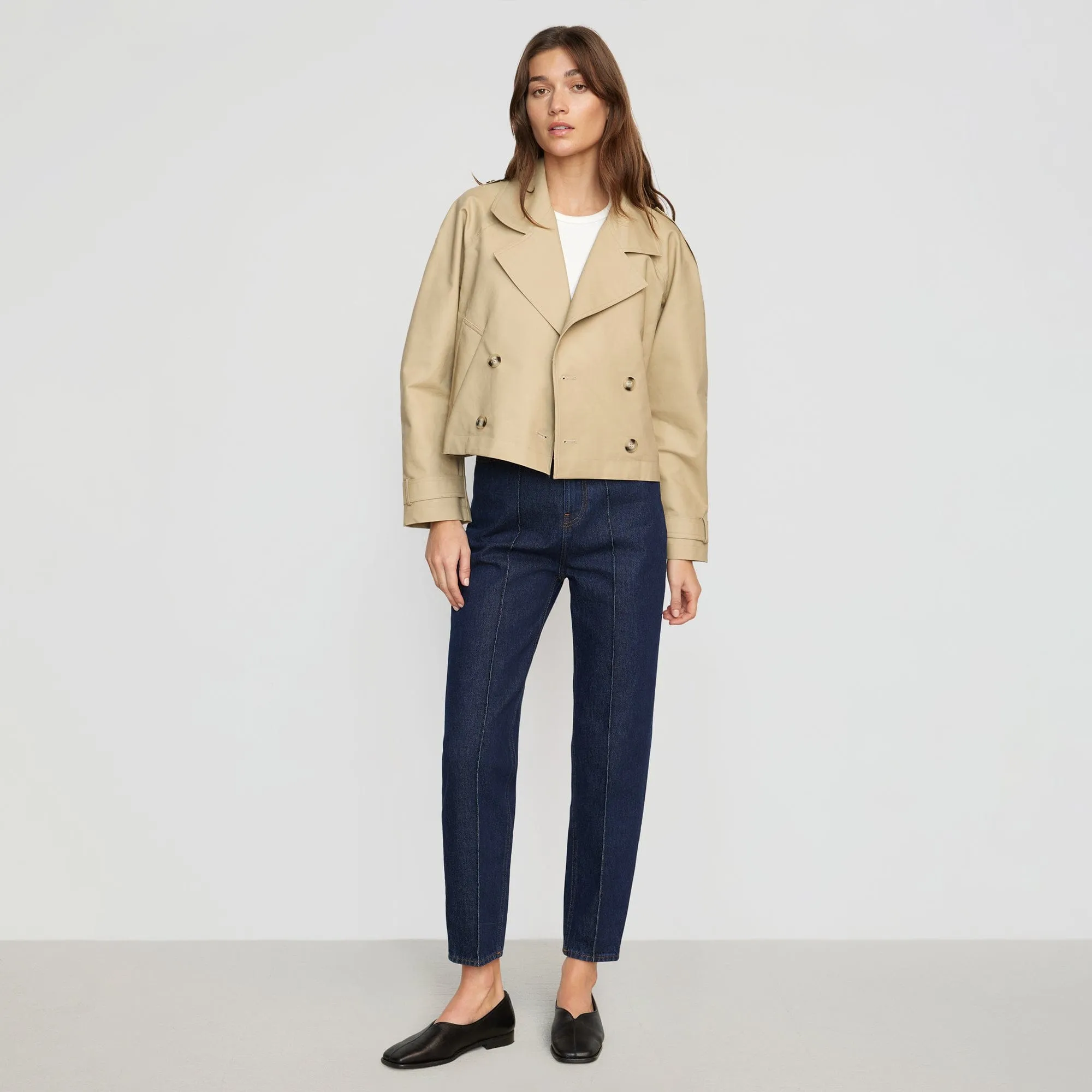 Luca Cropped Trench Jacket