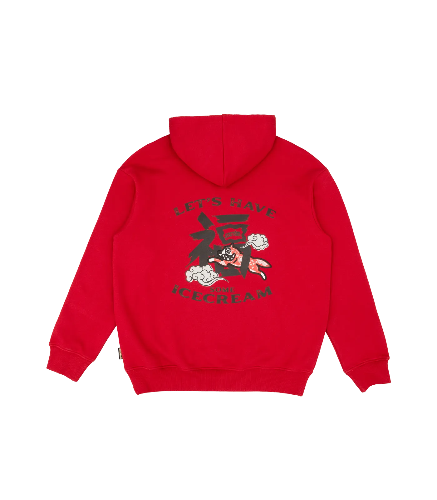 LUCKY DOG HOODIE - RED