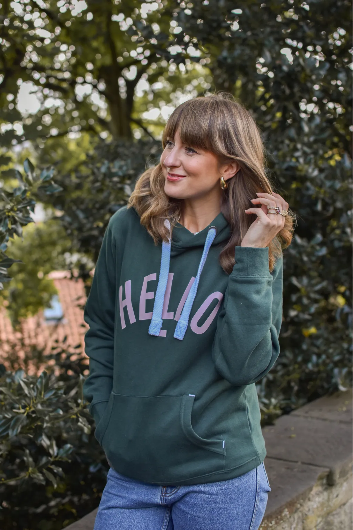 Luxe - Khaki Hello Hoodie