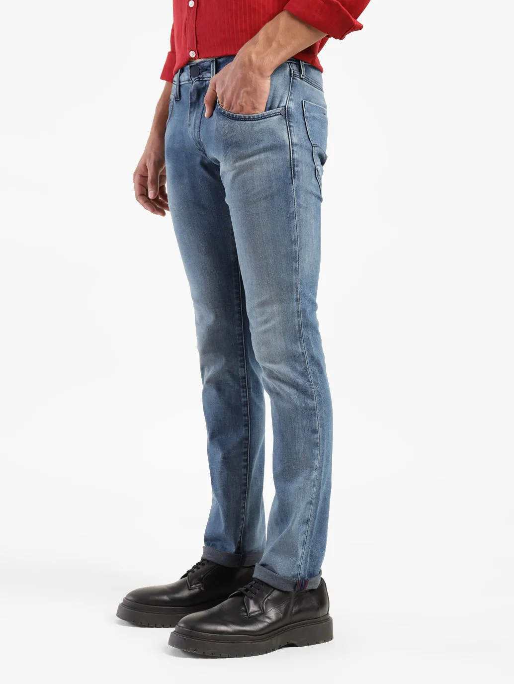 Men's 65504 Blue Skinny Fit Jeans