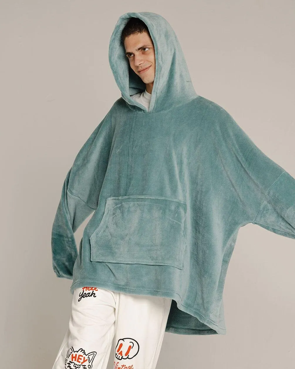 Mint Hoodie Blanket