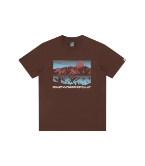 MOUNTAINSCAPE T-SHIRT - BROWN