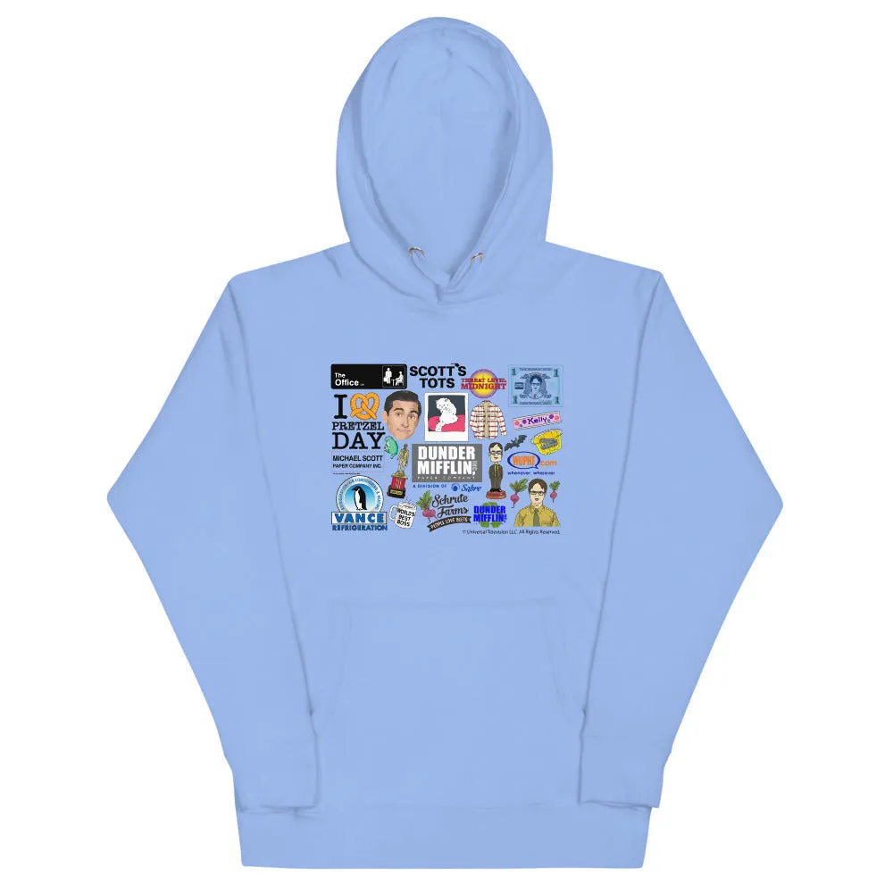 Office Icons Unisex Hoodie