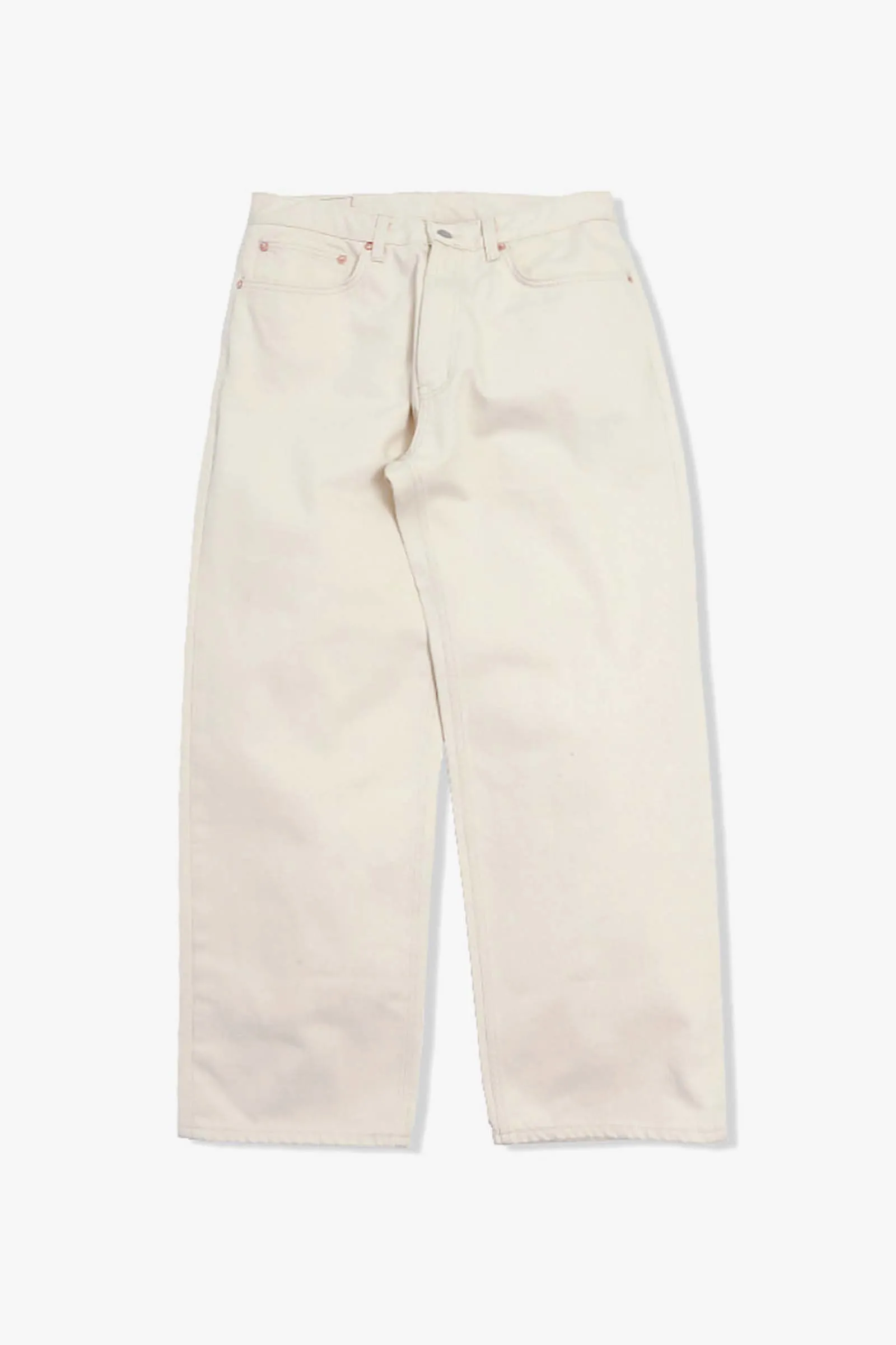 Outstanding & Co. - Wide Washed Jeans - Oatmeal