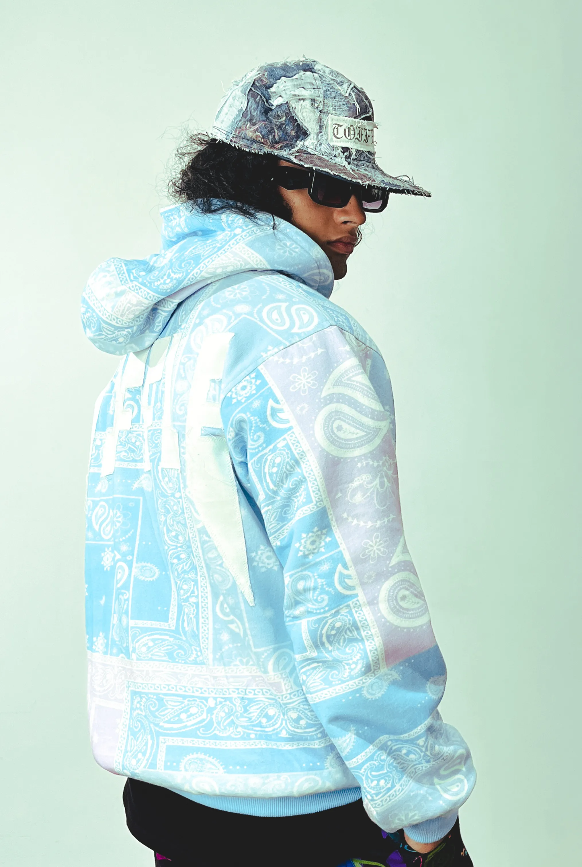 Paisley Blue Hoodie