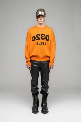 "SELFIE" SWEATER "SAFETY" ORANGE